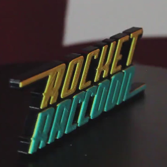 Rocket Raccoon 3D printed Comic Logo Art