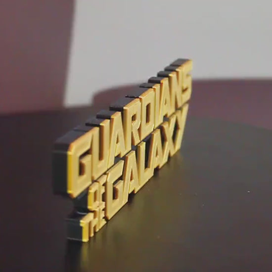 Guardians of the Galaxy 3D printed Comic Logo Art