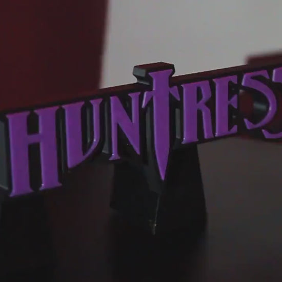 Huntress 3D printed Comic Logo Art