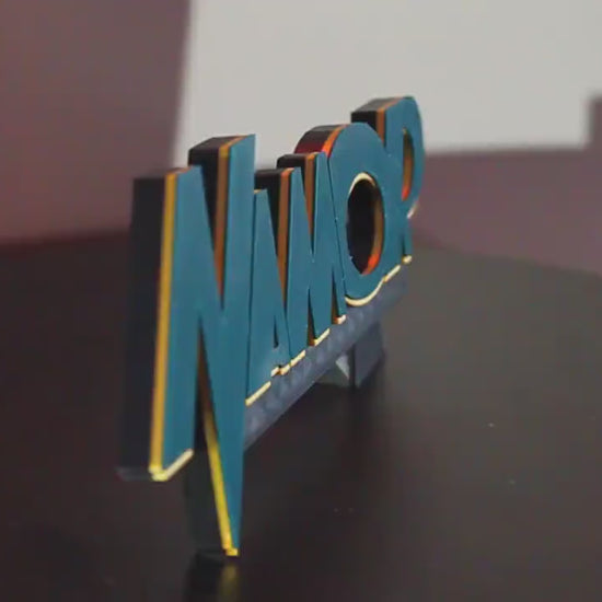 Namor 3D printed Comic Logo Art