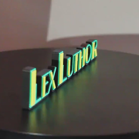 Lex Luthor 3D printed Comic Logo Art