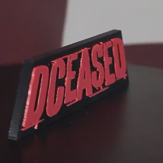 DCeased 3D printed Comic Logo Art