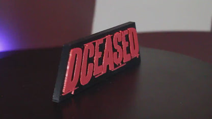 DCeased 3D printed Comic Logo Art