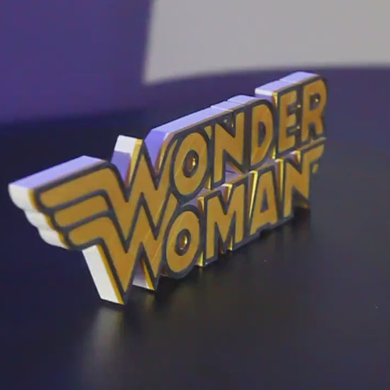 Wonder Woman 3D printed Comic Logo Art