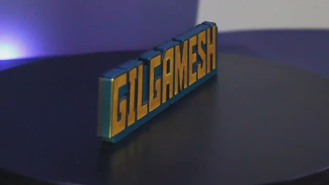 Gilgamesh 3D printed Comic Logo Art