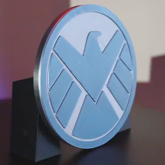 Shield 3D printed Comic Logo Art