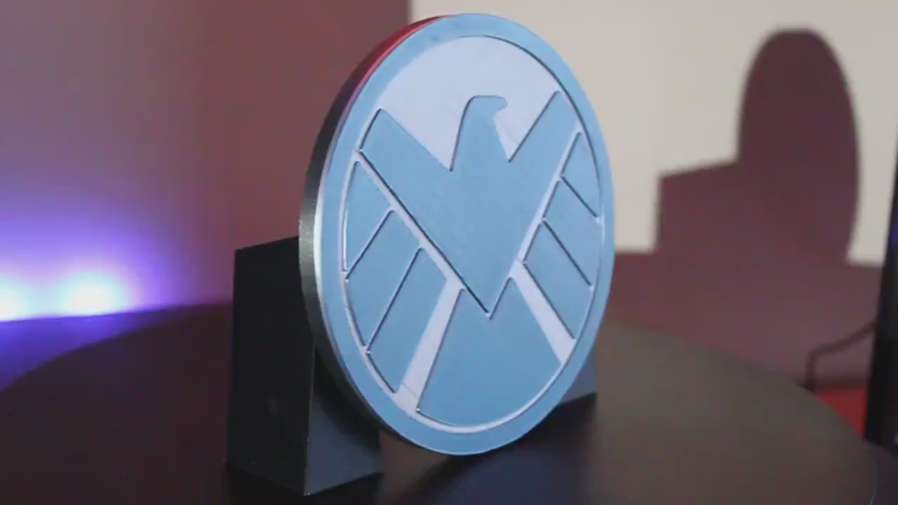 Shield 3D printed Comic Logo Art