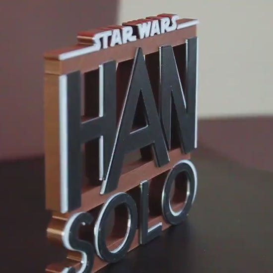 Han Solo 3D printed Logo Art