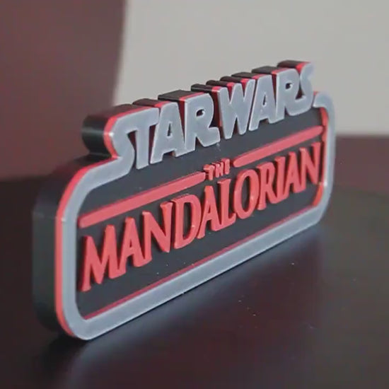 Mandalorian 3D printed Logo Art