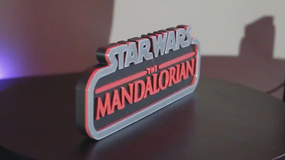 Mandalorian 3D printed Logo Art