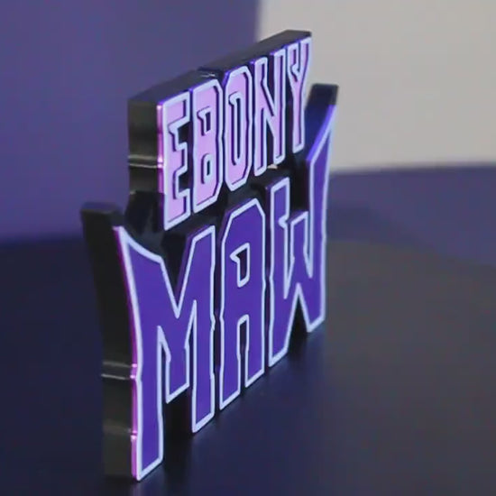 Ebony Maw 3D printed Comic Logo Art