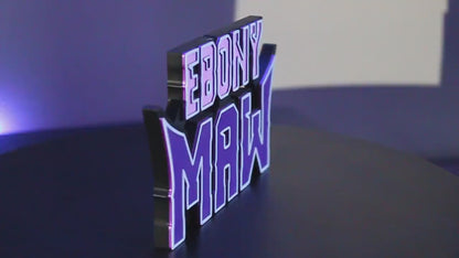 Ebony Maw 3D printed Comic Logo Art