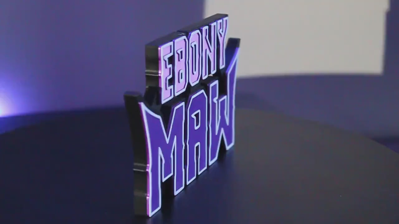 Ebony Maw 3D printed Comic Logo Art