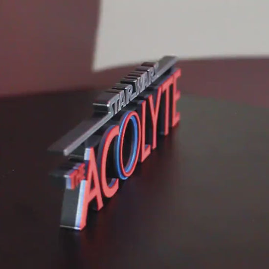 The Acolyte 3D printed Logo Art