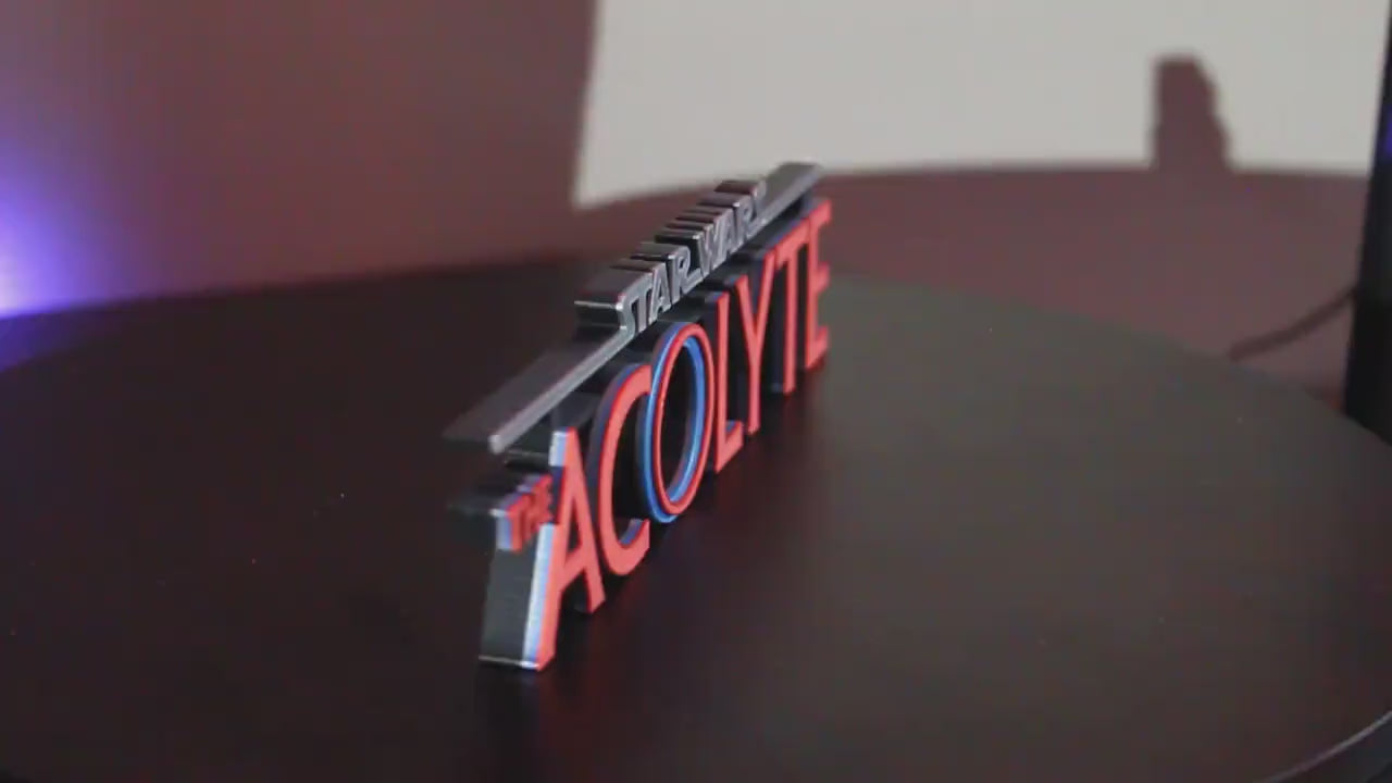 The Acolyte 3D printed Logo Art