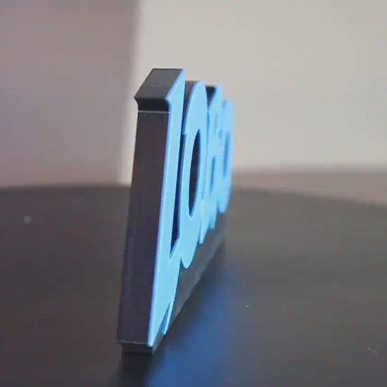 Lobo 3D printed Comic Logo Art