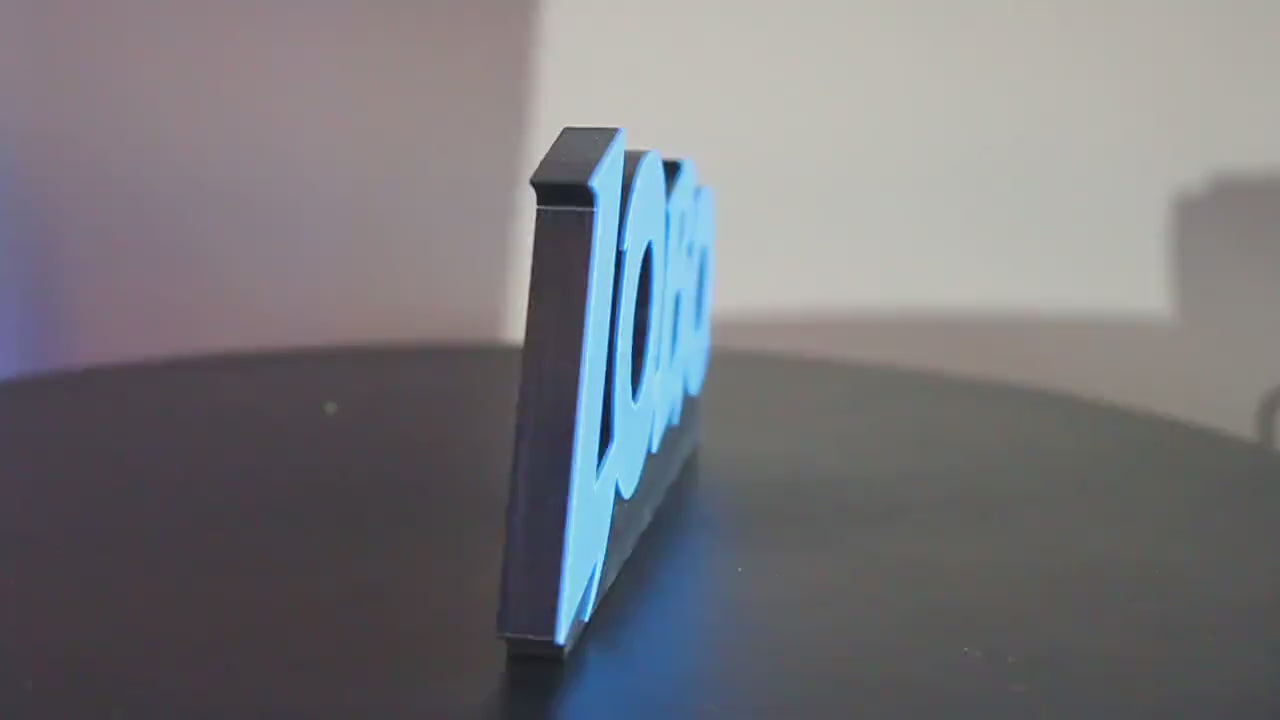 Lobo 3D printed Comic Logo Art