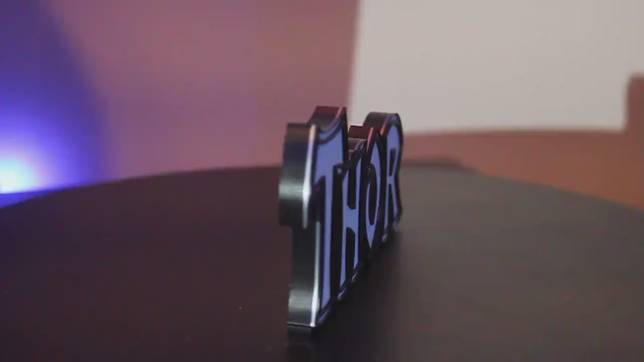 Thor 3D printed Comic Logo Art