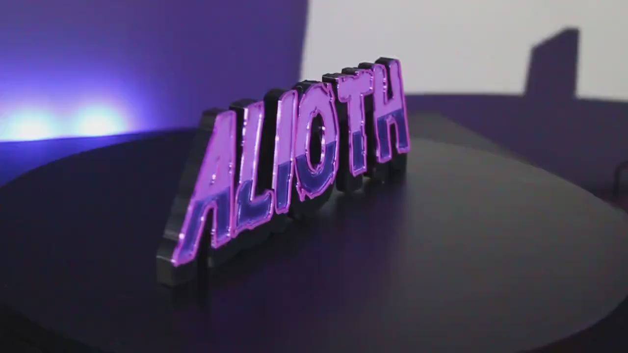 Alioth 3D printed Comic Logo Art