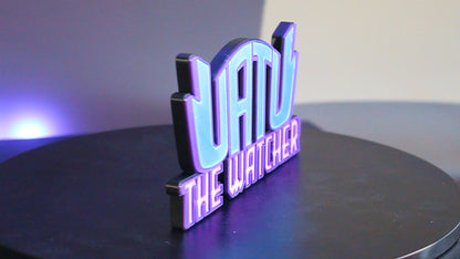 Uatu, The Watcher 3D printed Logo Sign Wall Desk Shelf Art