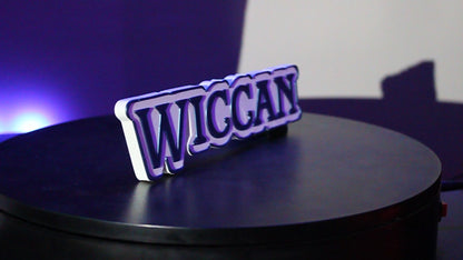 Wiccan 3D printed Logo Sign Wall Desk Shelf Art