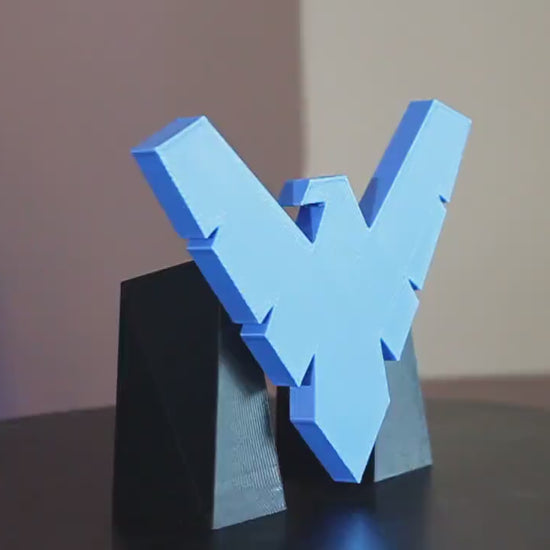 Nightwing 3D printed Comic Logo Art