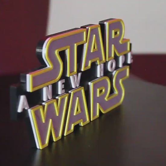 Star Wars A New Hope 3D printed Logo Art