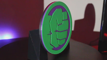 Hulk 3D printed Comic Logo Art