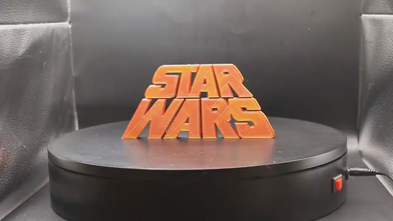 Star Wars 3D printed Logo Art