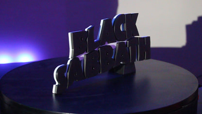 Black Sabbath 3D printed Logo Sign Wall Desk Shelf Art