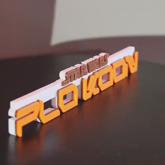 Plo Koon 3D printed Logo Art