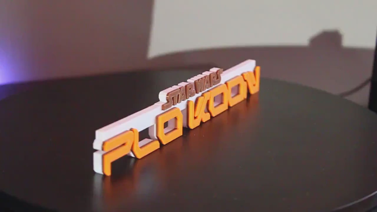 Plo Koon 3D printed Logo Art