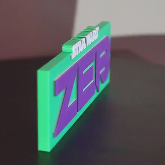 Zeb 3D printed Logo Art