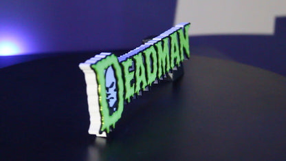 Deadman 3D printed Logo Sign Wall Desk Shelf Art