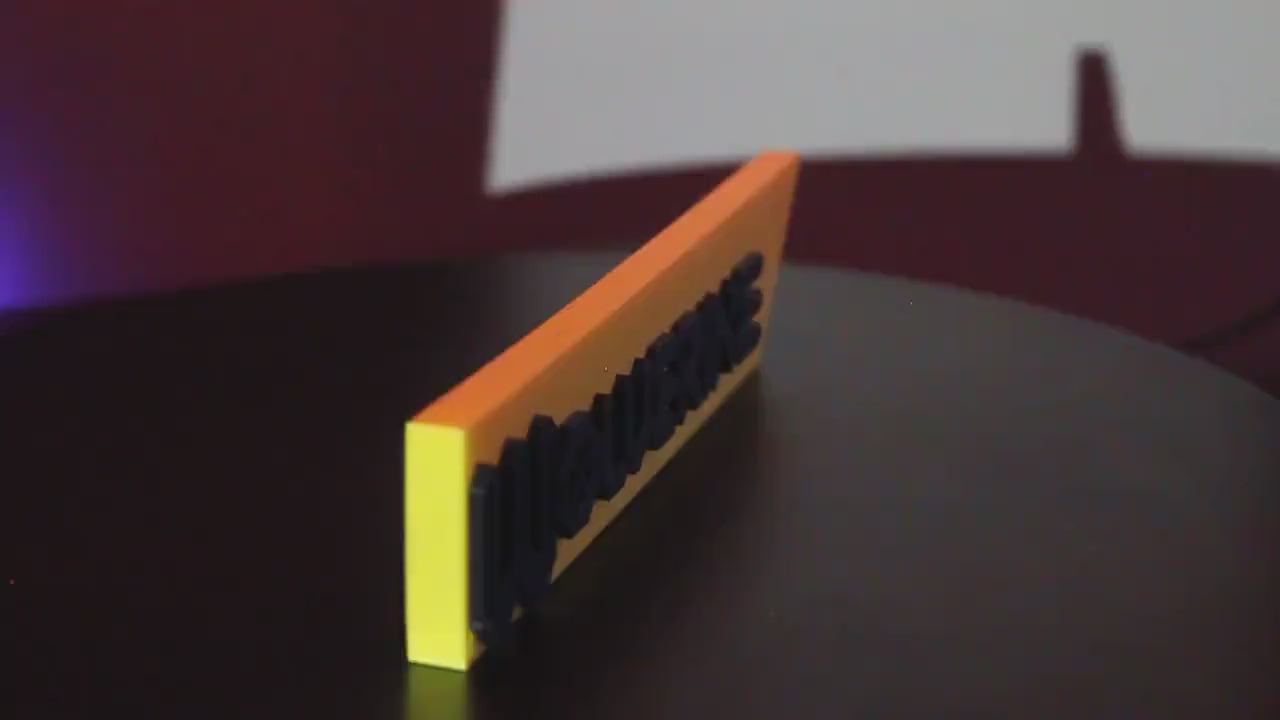 Wolverine 3D printed Comic Logo Art