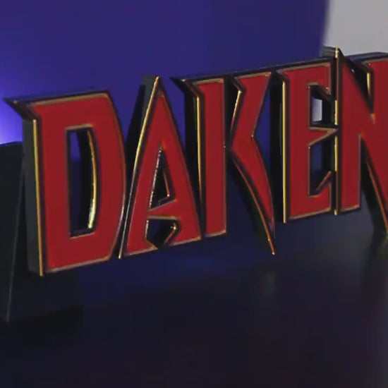 Daken 3D printed Comic Logo Art