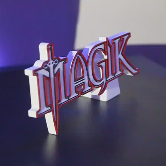 Magik 3D printed Comic Logo Art