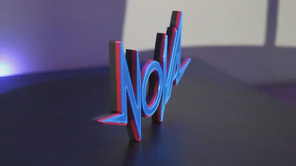 Nova 3D printed Comic Logo Art