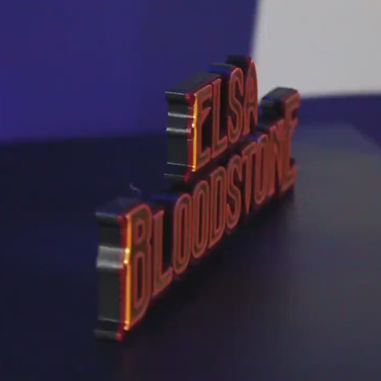 Elsa Bloodstone 3D printed Comic Logo Art