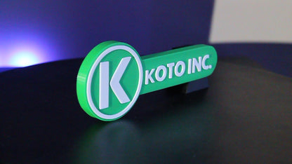 Kotobukiya, Koto Inc. 3D printed Logo Sign Wall Desk Shelf Art