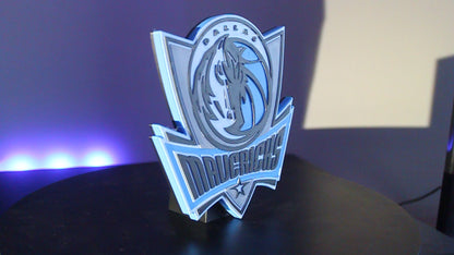 Dallas Mavericks 3D printed Logo Sign Wall Desk Shelf Art