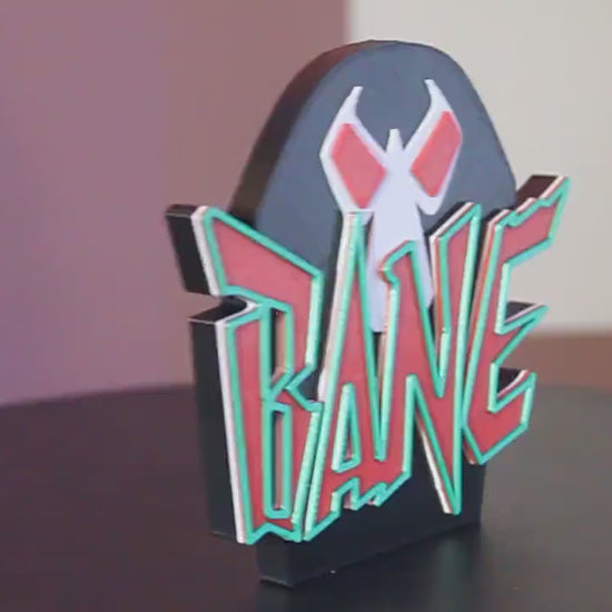 Bane 3D printed Comic Logo Art