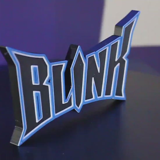 Blink 3D printed Comic Logo Art