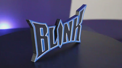 Blink 3D printed Comic Logo Art