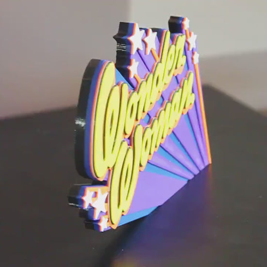 Wonder Woman TV Show 3D printed Comic Logo Art