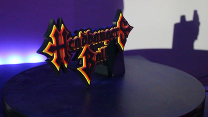 Headbangers Ball 3D printed Logo Sign Wall Desk Shelf Art