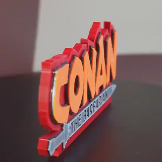 Conan The Barbarian 3D printed Comic Logo Art