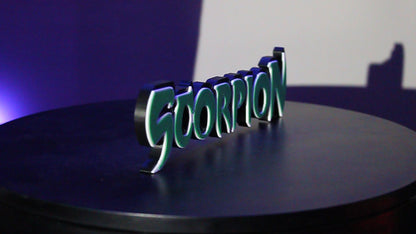 Scorpion 3D printed Logo Sign Wall Desk Shelf Art