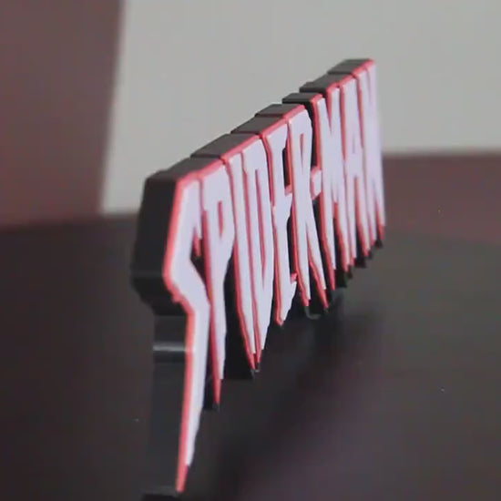 Spider-Man 3D printed Comic Logo Art