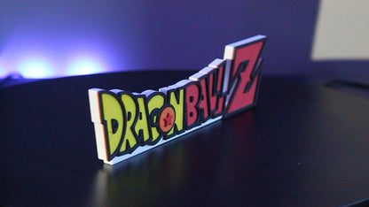 Dragon ball Z 3D printed Logo Sign Wall Desk Shelf Art